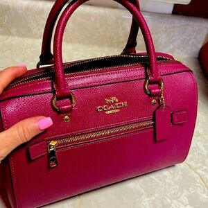 ROWAN SATCHEL (COACH 79946)IM/BRIGHT VIOLET
